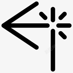反冲反冲箭弹跳图标高清图片