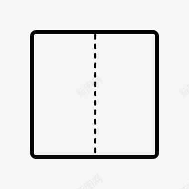 单折半折中间图标图标