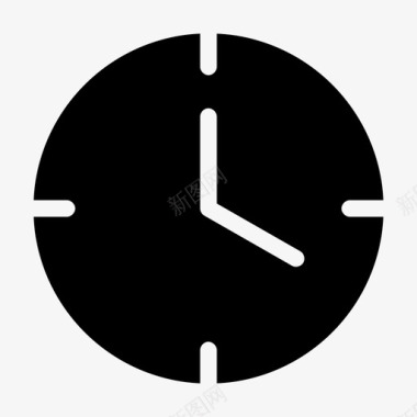 时钟钟面时钟时间图标图标