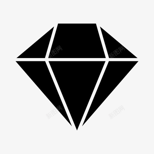 钻石宝石奢华图标svg_新图网 https://ixintu.com 奢华 宝石 珍贵 钻石