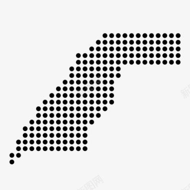 西撒哈拉国家位置图标图标