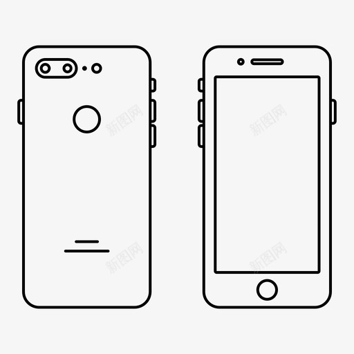 iphone7plus手机屏幕图标svg_新图网 https://ixintu.com iphone7plus 屏幕 手机 智能手机 苹果iphone7概述