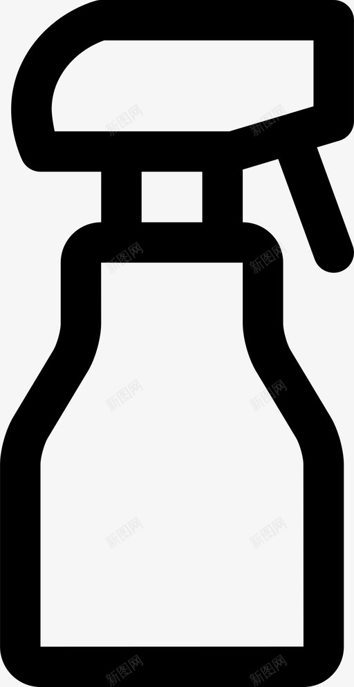 喷雾瓶清洁剂消毒剂图标svg_新图网 https://ixintu.com 喷嘴 喷射器 喷雾瓶 实用 消毒剂 液体 清洁剂