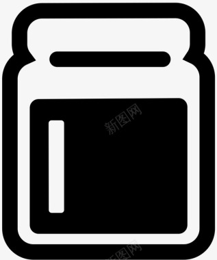 罐子容器玻璃器皿图标图标