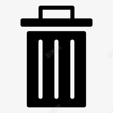 垃圾箱容器垃圾图标图标