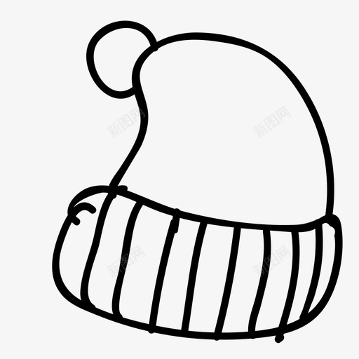 帽子寒冷时尚图标svg_新图网 https://ixintu.com 冬季 寒冷 帽子 手绘网络图标 时尚