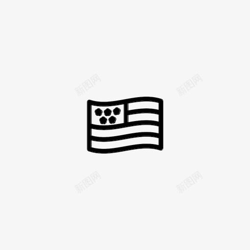 美国国旗独立日感恩节图标svg_新图网 https://ixintu.com 感恩节 独立日 美国国旗