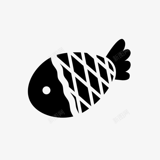 鱼肉食物图标svg_新图网 https://ixintu.com 肉 食物 鱼