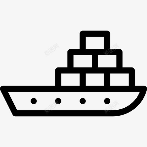 shipdeliverymarine图标svg_新图网 https://ixintu.com delivery marine sea ship shipping发货行图标