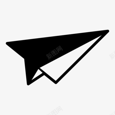 送纸送飞机送折纸图标图标