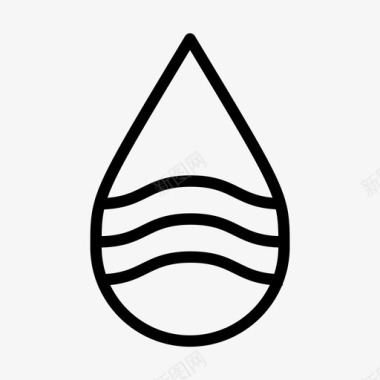 水位小滴水分湿图标图标