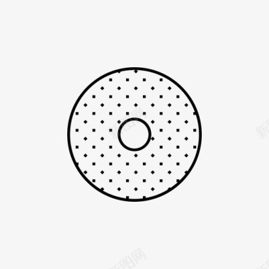 甜甜圈吃快餐图标图标
