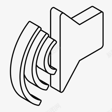 扬声器电平技术图标图标
