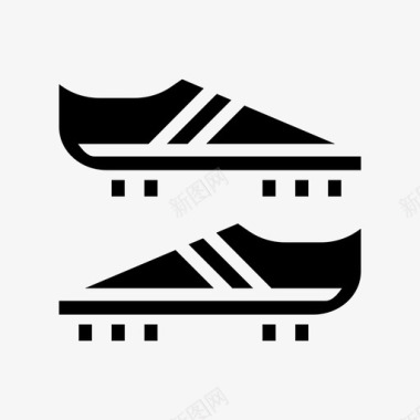 鞋鞋钉跑步图标图标