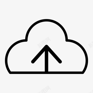 云存储云计算云上传图标图标