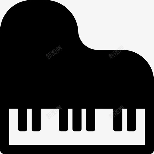 大钢琴古典钢琴键盘图标svg_新图网 https://ixintu.com 乐器填塞 古典钢琴 大钢琴 管弦乐队 键 键盘 音乐