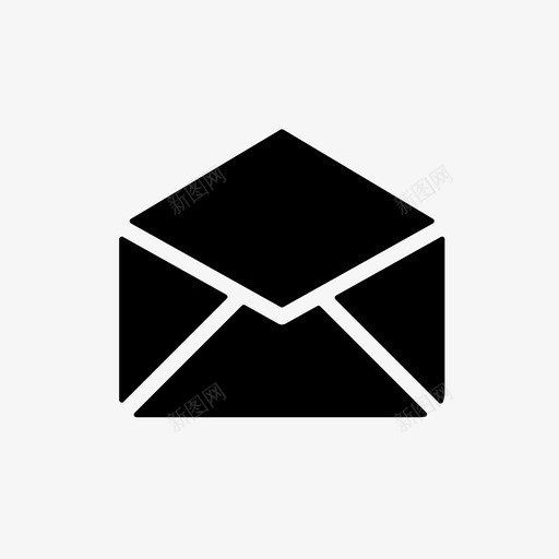 电子邮件对话信息图标svg_新图网 https://ixintu.com 信息 对话 小图标set2通信 电子邮件 短信息