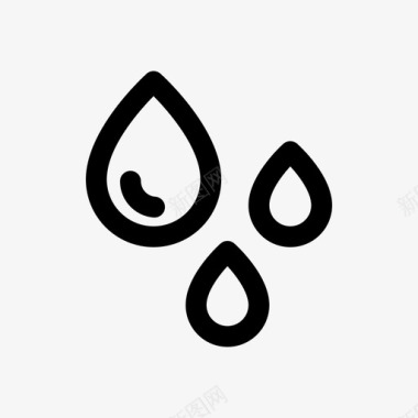 水滴雨雨滴图标图标