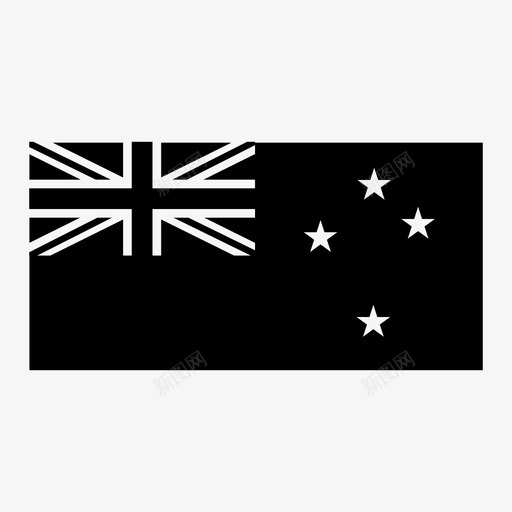 新西兰国旗国家国旗图标svg_新图网 https://ixintu.com 世界国旗set3 国家 国旗 新西兰 新西兰国旗
