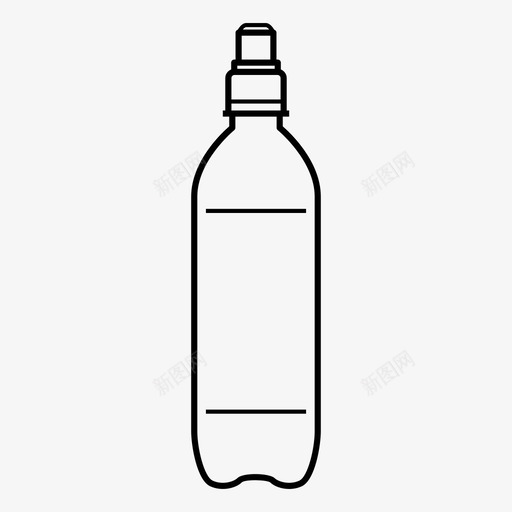 运动瓶液体塑料图标svg_新图网 https://ixintu.com 可重复使用 塑料 水 水容器 液体 运动帽 运动瓶