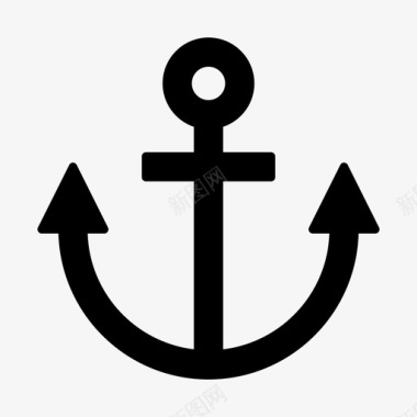 锚海上航海图标图标