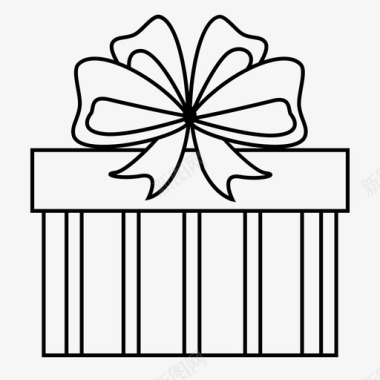礼物生日礼物圣诞节图标图标