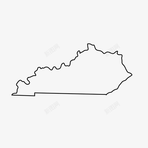 肯塔基州地图州图标svg_新图网 https://ixintu.com 地图 州 美利坚合众国 美国 肯塔基州