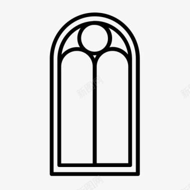 大教堂的窗户教堂窗户图标图标