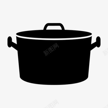 锅烹饪火锅图标图标