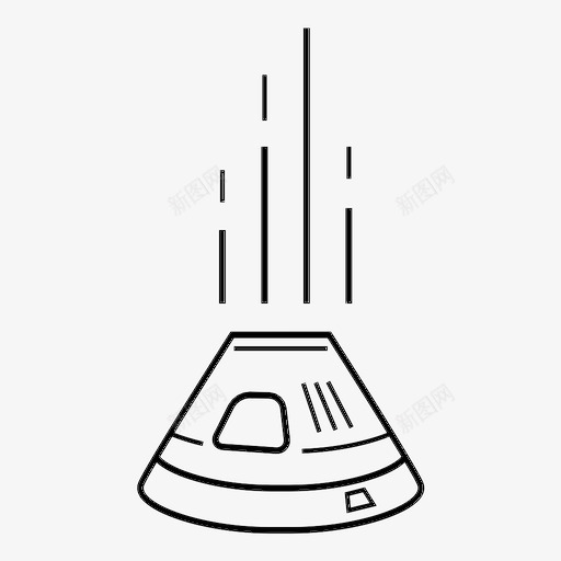 返回舱大气返回舱美国宇航局图标svg_新图网 https://ixintu.com 大气返回舱 太空 宇宙飞船 美国宇航局 返回舱