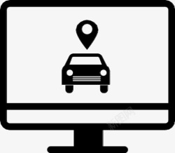 车辆追踪电脑车辆追踪台式电脑车辆追踪图标高清图片