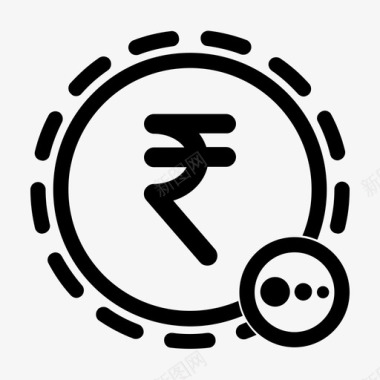 装钞印度卢比付款图标图标
