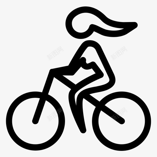 女自行车手自行车女孩图标svg_新图网 https://ixintu.com 女孩 女自行车手 自行车 自行车收藏