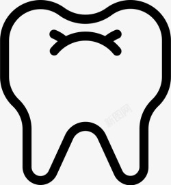 防磨牙牙齿矫正器牙齿身体牙龈图标高清图片