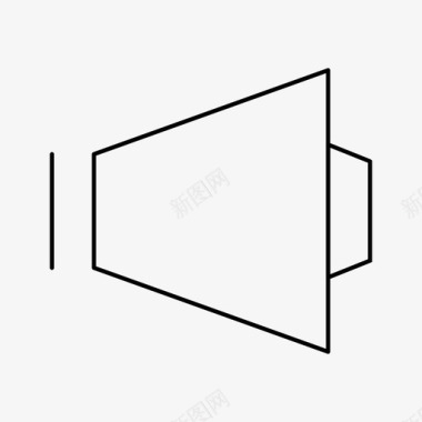 扬声器音频收听图标图标