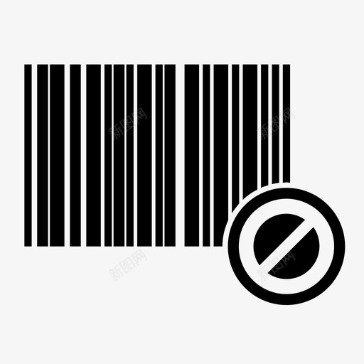 条形码停止标识产品id图标svg_新图网 https://ixintu.com 产品id 条形码停止 标识 购物