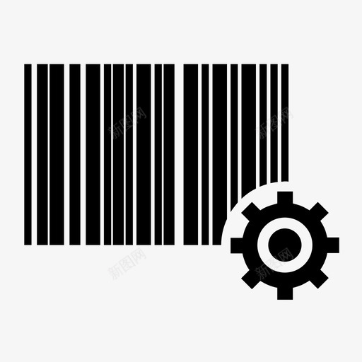 条码设置标识产品标识图标svg_新图网 https://ixintu.com 产品标识 条码设置 标识 购物