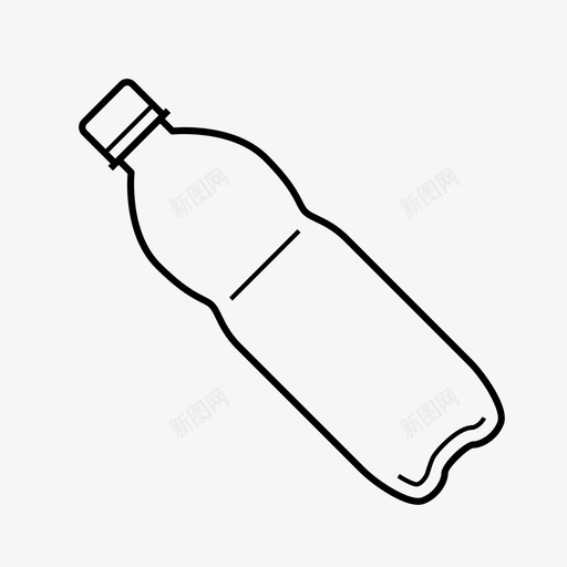 塑料瓶水合液体图标svg_新图网 https://ixintu.com 500毫升 塑料瓶 水 水合 水容器 液体