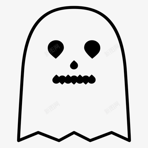 GhostCostume万圣节图标svg_新图网 https://ixintu.com Costume Ghost Scary 万圣节 恐怖