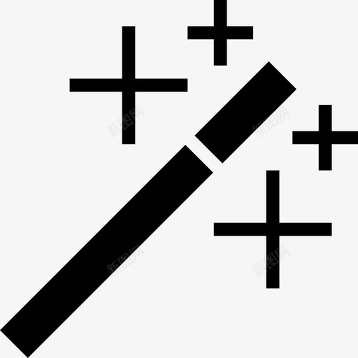 魔杖眨眼巫师图标svg_新图网 https://ixintu.com 巫师 星星 界面 眨眼 魔杖