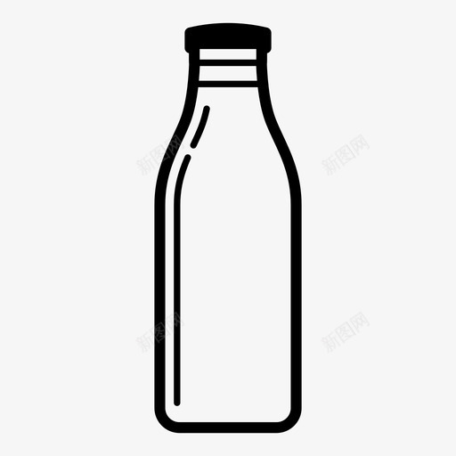 奶瓶奶制品饮料图标svg_新图网 https://ixintu.com 奶制品 奶瓶 玻璃瓶 饮料