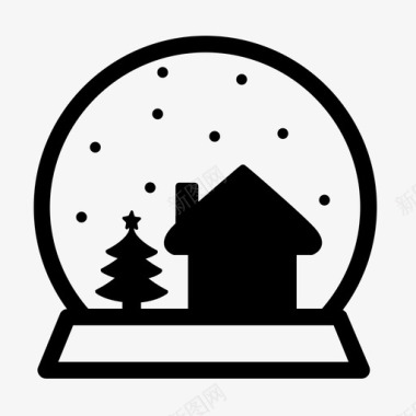 雪球圣诞球冬天图标图标