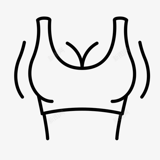 胸部身体健康图标svg_新图网 https://ixintu.com 健康 胸部 苗条 身体