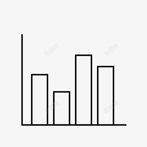 图表直方图统计图标svg_新图网 https://ixintu.com 图表 直方图 统计