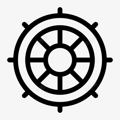 舵船海图标svg_新图网 https://ixintu.com 方向盘 海 用户界面公平 舵 船