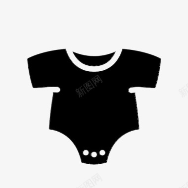 婴儿连体衣儿童衣服图标图标