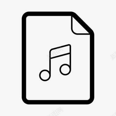 音乐文件旋律音符图标图标