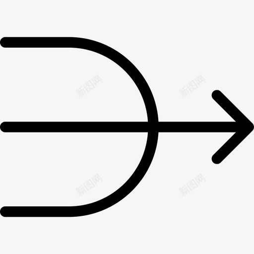 合并圆弧箭头图标svg_新图网 https://ixintu.com 合并 圆弧 方向 移动 箭头 箭头视图线图标
