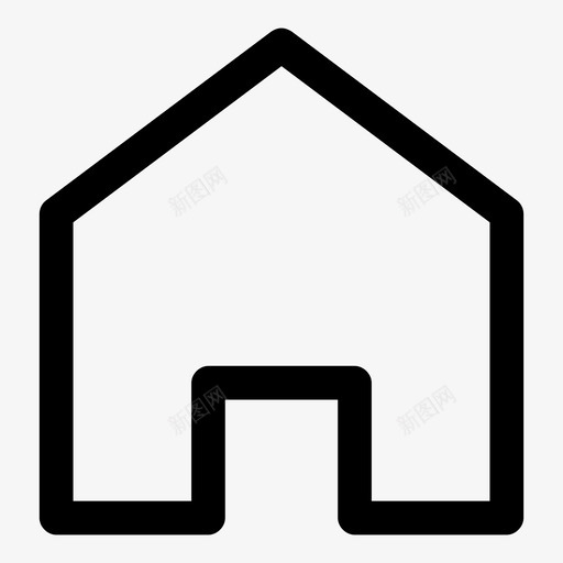 住宅主页主页按钮图标svg_新图网 https://ixintu.com 主页 主页按钮 住宅 居家生活 建筑物
