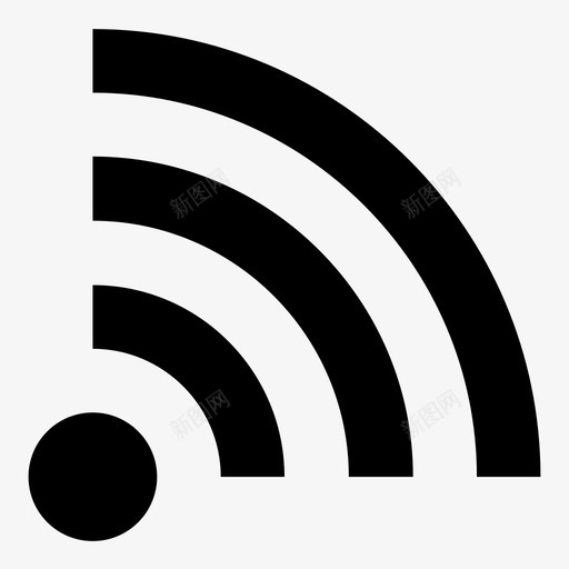 wifi广播互联网图标svg_新图网 https://ixintu.com wifi 互联网 信号 广播 收音机 无线 网站